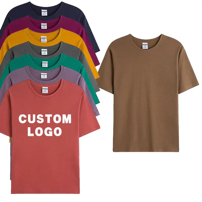 T-shirt personnalisé de haute qualité impression Logo 100% coton T-shirts pour hommes vierges