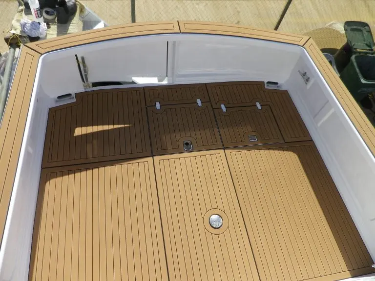 Komin Plancher de bateau en mousse marine EVA en faux teck personnalisé