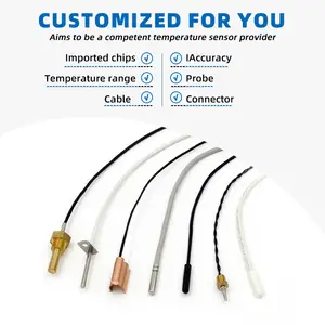 GAIMC Sensor Suhu INSTOCK Ntc DS18B20 PT100 PT1000