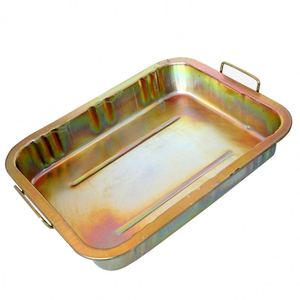 Bandeja de Drenaje de <span class=keywords><strong>Aceite</strong></span> Metálica Profesional, Recipiente Recolector de <span class=keywords><strong>Aceite</strong></span> de <span class=keywords><strong>Motor</strong></span>, Capacidad de 12L, 25L, 45L para Cambios de <span class=keywords><strong>Aceite</strong></span> de Vehículos - Product Image 2