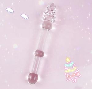 Corazón de cristal en forma de palo magia bar G-punto parte trasera masaje palo mujer hombre anal enchufe trasero orgasmo máquina de sexo (rosa) - Product Image 3
