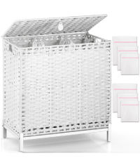 <span class=keywords><strong>Panier</strong></span> <span class=keywords><strong>à</strong></span> <span class=keywords><strong>linge</strong></span> tissé <span class=keywords><strong>à</strong></span> la main JY 112L en PP avec <span class=keywords><strong>pieds</strong></span> surélevés en métal, <span class=keywords><strong>panier</strong></span> <span class=keywords><strong>à</strong></span> <span class=keywords><strong>linge</strong></span> avec 2 sacs intérieurs amovibles - Product Image 5