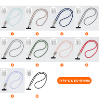 Kabel Data ponsel, Universal 120cm selempang multifungsi kabel USB tipe-c 60W pengisian cepat tali ponsel