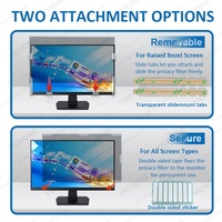 Filtre de confidentialité pour ordinateur, amovible, facile à installer, protection d'écran anti-espion à 2 voies pour ASUS 23,8 pouces 16:9, film anti-regard indiscret