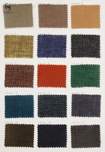 Prendas transpirables Material caliente Fábrica tejida Estilo de trapo de yute Moda vintage 55 Lino 45 Tela de poliéster - Product Image 3