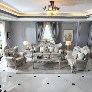 Canapé en cuir véritable en cuir de vachette haut de gamme de style français Rising Court, canapé européen classique et luxueux - Product Image 3