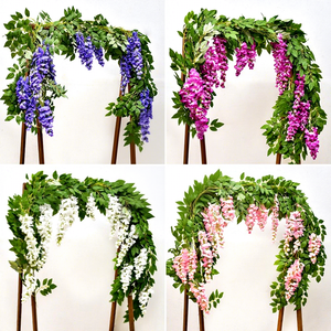 Guirnalda <span class=keywords><strong>de</strong></span> Flores Artificiales <span class=keywords><strong>de</strong></span> Wisteria <span class=keywords><strong>de</strong></span> 6 pies para Decoración <span class=keywords><strong>de</strong></span> Techo, Enredaderas Artificiales Colgantes para Decoración del Hogar, Plantas Artificiales, Flores Artificiales - Product Image 3