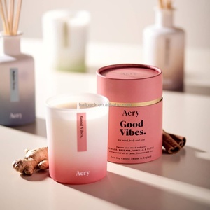 Recyclable Custom Digital Printing Round Tube Box Candle Tube Packaging for Gift Canister <b>Perfume</b> <b>Bottle</b> - Product Image 1