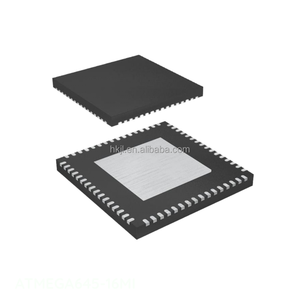 แผ่นสัมผัสชิ้นส่วนอิเล็กทรอนิกส์64 VFQFN แบบฝัง ATMEGA645-16MI - Product Image 1