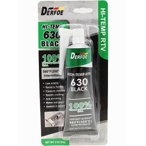 Mastic silicone RTV acide 630 haute température 300°C ℃   Mastic d'étanchéité instantané à prise rapide pour moteur de voiture, camion, <span class=keywords><strong>moto</strong></span>, transmission et pompe à eau - Product Image 1