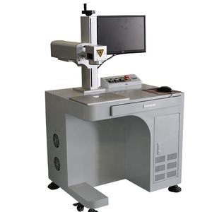 ร้อนขายแบบพกพาประเภทไฟเบอร์เลเซอร์เครื่องทำเครื่องหมาย300*300มิลลิเมตรพื้นที่ทำงาน - Product Image 3