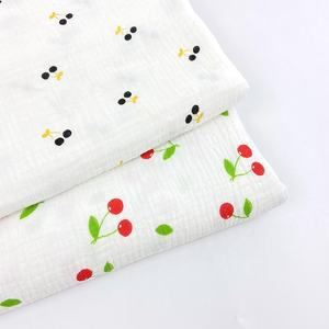 कस्टम प्रिंट कार्बनिक कपास चेरी मस्लिन कपड़े डॉट मस्लिन कपड़े मोस्लिन कपड़े मस्लिन कपड़े धोने के लिए विंटेज - Product Image 5