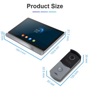 Vidéophone personnalisable avec logo, sonnette vidéo Tuya pour 1 <span class=keywords><strong>appartement</strong></span>, système d'interphone vidéo Tuya à marque privée - Product Image 5