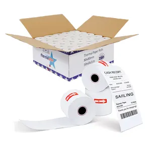 Free Sample 80mm 57mm Cash Register Till Receipt Tape Printing Papel Termico Pos Terminal Thermal Paper Roll