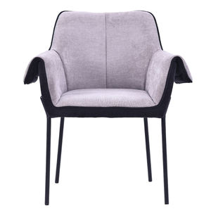 Échantillon Gratuit, Prix Abordables, <span class=keywords><strong>Fauteuil</strong></span> de Salle à Manger Moderne <span class=keywords><strong>Scandinave</strong></span> de Luxe, Entièrement Revêtu de Tissu, à Dossier Haut, avec Pieds en Métal - Product Image 2