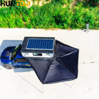 Huntoo - Caja de Aluminio Rígida con Lona para Camioneta, para las Cuatro Estaciones, para Acampar Fuera de la Red y en la Naturaleza