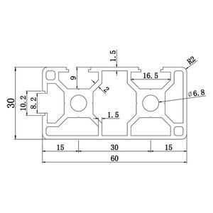Profilé en aluminium industriel 3060n2, accessoires de connexion pour cadre de clôture, ligne d'assemblage et établi, en stock - Product Image 4
