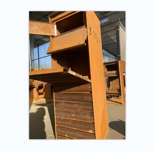 ตู้จดหมายเหล็กแบบตั้งพื้นสไตล์วินเทจ กันน้ำ ปรับความจุได้ เหมาะสำหรับใช้ในสวน - Product Image 5