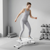 Simulador de Snowboard Multifuncional con Base Antideslizante, Máquina de Step para Esquí Ligera para Entrenamiento de Piernas y Core
