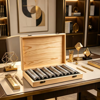 Coffret à monnaie en bois personnalisé, anti-poussière et anti-humidité, en pin, pour 100 pièces.