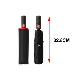 Parapluie résistant aux intempéries avec poignée à motif antidérapant et tête en acier robuste pour la pluie ou le soleil, logo publicitaire personnalisable - Product Image 2