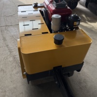 Compacteur vibrant à double tambour autopropulsé de 450 kg, moteur diesel Changfa 178 refroidi par air, pour le remblaiement de fossés
