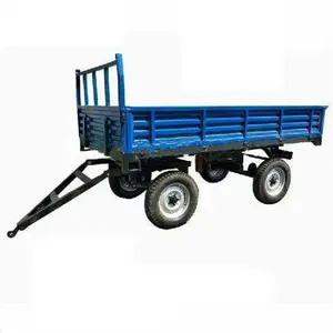 Agriculture transporter small farm tipping trailer 4 wheel mini 1.5t remorque agricole