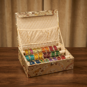 Diwali & Eid Festival Wholesale Multicolour <b>Glass</b> Stoned Bangles Combo Pack 192 Pcs Stack with Kashmiri Ghungroo <b>Charms</b> - Product Image 2