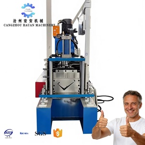 HAUAN Automatic <b>Feeding</b> Stainless Steel V-Type Door Frame <b>Machine</b> with PLC Control and Motor 11.5KW 380V - Product Image 1