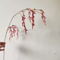 Plantes suspendues décoratives pour la maison, fruits artificiels, haricots amarantes, fleurs de plafond en latex souple