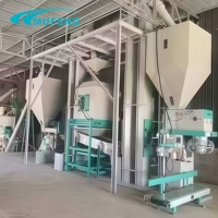 Ligne de production d'aliments pour volailles et animaux Mufeng de 3 à 5 tonnes, ligne de machines à granulés d'aliments