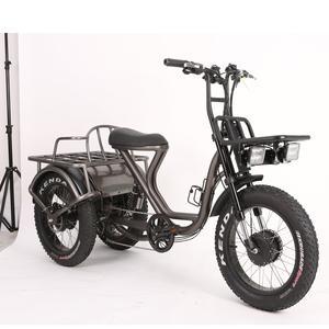 Bicicleta Asistida de 7 Velocidades para Entrega de Pizza a Domicilio, Triciclo de 3 Ruedas para Reparto - Product Image 3