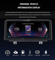 Aksesoris Mobil Layar QLED Android GPS Navigasi Radio Stereo Carplay untuk BMW Seri 1 F20 F21 Layar Sentuh