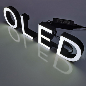 Led iluminado resina epoxi publicidad palabra carta señales para tienda de auto - Product Image 1