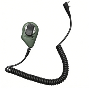 HM-037 Compact <b>Walkie</b> <b>Talkie</b> Mic with Speaker IP54 Rated 0-10KM Range 5W Output for UV21/UV32 PRO Radios - Product Image 1