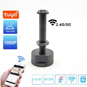 أصغر كاميرا عين الباب واي فاي بدقة 1080P من تويا، عدسة عين السمكة بزاوية واسعة 160 درجة، مع صوت وتقنية P2P على فيف - Product Image 2