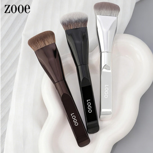 Logo personnalisé professionnel OEM doux argent or Ultra mince correcteur <span class=keywords><strong>pinceau</strong></span> de fond de teint non marquant <span class=keywords><strong>pinceau</strong></span> de <span class=keywords><strong>maquillage</strong></span> - Product Image 1