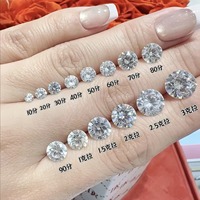 Diamantes Cultivados en Laboratorio CVD, Corte Brillante Redondo de 4.0mm, Color D, Claridad VS VVS, Diamantes Sueltos para Fabricación de Joyería, Venta al Por Mayor