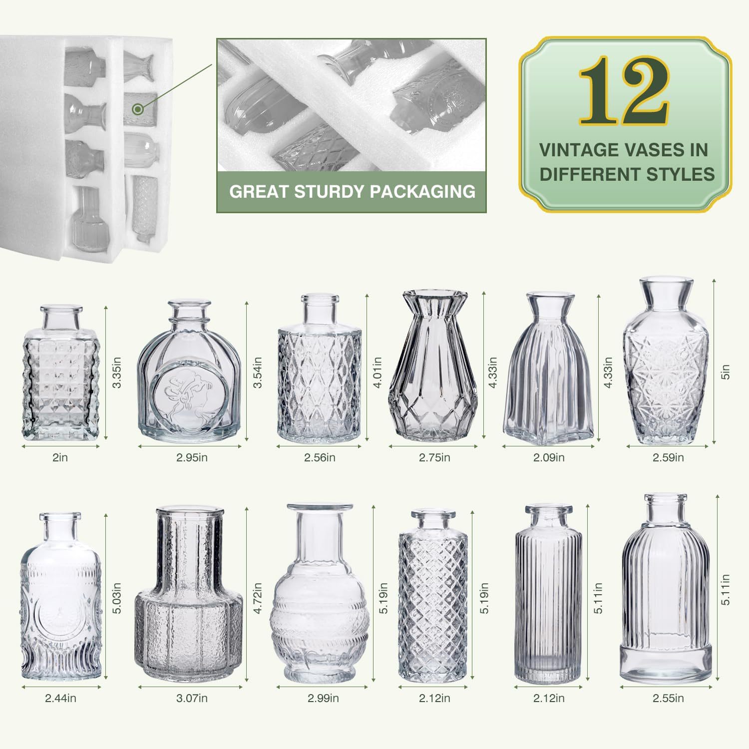 Clear (Set of 12pcs)