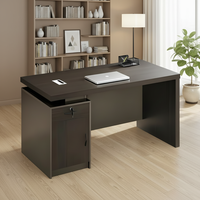 Escritorio de Oficina Moderno de Madera para Computadora, Secretaria, Gerente, Ejecutivo, de Lujo, con Cajones, Muebles Personalizables