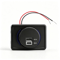 24V Yüzey Montajlı Otobüs Koltuğu Usb Çıkışı 24 V Usb & C Port Şarj Cihazı RV Otobüs Koltuğu Karavan Usb Şarj Soketi Tip-C QC3.0 PD3.0