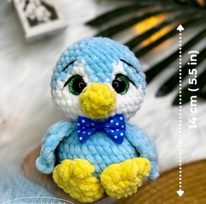 Chim Cánh Cụt Crochet mẫu vịt Crochet Mẫu Amigurumi Vịt Chim Cánh Cụt mẫu tiếng anh PDF Mẫu DIY Crochet mẫu - Product Image 2
