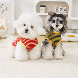 Lindo Chaleco a Rayas para Mascotas con Anillo en D para Perros Pequeños y Gatos, Camiseta Transpirable de Verano para Mascotas, Ropa para Perros y Gatos - Product Image 3