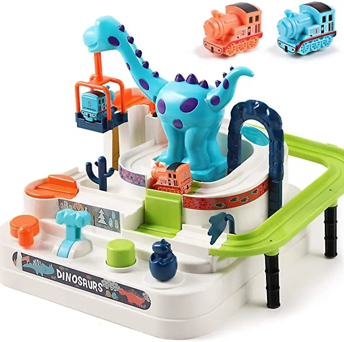 Peuter Voertuig Speelgoed Creat Adventure Auto Toy Game Funny Educatief Kids Trein Ras Dinosaurus Track Play Set