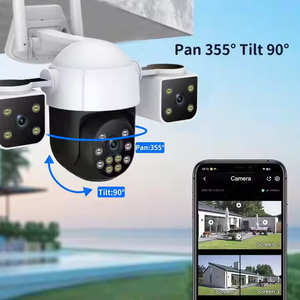 V380PRO Outdoor 6MP WIFI-Netzwerk PTZ-Überwachungs kamera Drei-Objektiv-Bildschirm Vollfarb-AI-Erkennung Nachtsicht-Speicher kartensp eicher - Product Image 4