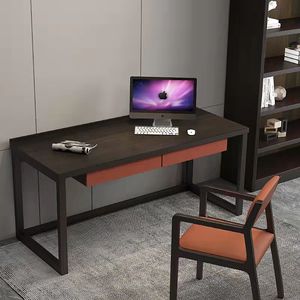 <span class=keywords><strong>Bureau</strong></span> minimaliste en bois massif avec placage fumé, peinture <span class=keywords><strong>piano</strong></span>, acier inoxydable, <span class=keywords><strong>bureau</strong></span> d'<span class=keywords><strong>ordinateur</strong></span> avec rangement gain de place <span class=keywords><strong>pour</strong></span> le <span class=keywords><strong>bureau</strong></span> à domicile - Product Image 4