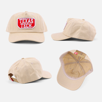 Gorra de Béisbol de Lona de 5 Paneles con Logotipo Bordado Personalizado, Estilo Vintage, Sin Estructura, para Marcas de Ropa Urbana, Venta al Por Mayor del Fabricante
