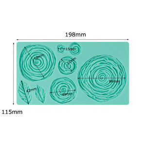 Rose Blue Enchantress Silicone Mold 4 Cavities Peony Flower Cake Decorating DIY Chocolate Fondant Mold - Product Image 4