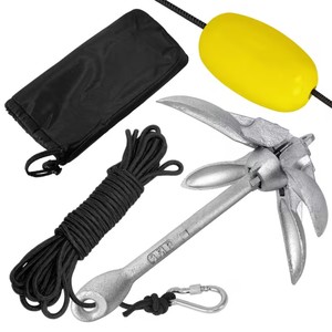 Ancla Danforth de Alta Resistencia, de Acero Sólido con Recubrimiento en Polvo, Herramienta de Amarre de Alta Resistencia para Veleros, Kayaks y Embarcaciones - Product Image 2