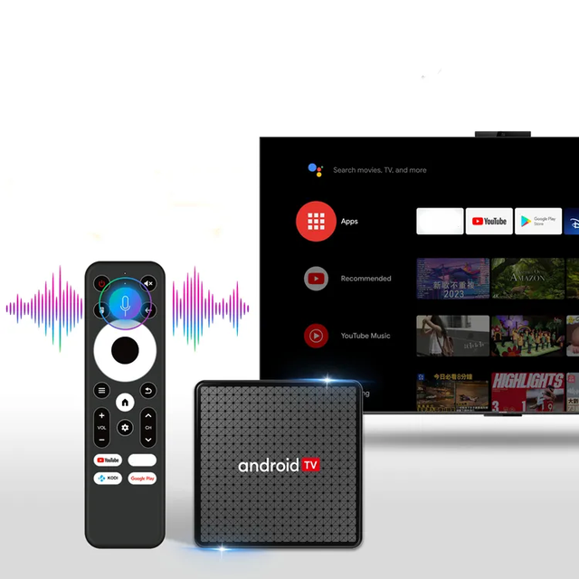 Popular Androidtv OS Box X5 Wifi Google ATV Media Player Voice Remote Smart Set Top Box 4K OTT Tv Box OEM with TV Net Fix